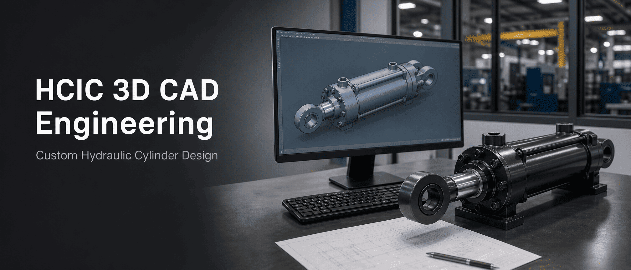 HCIC কাস্টম হাইড্রোলিক সিলিন্ডারের জন্য তার 3D CAD ইঞ্জিনিয়ারিং রিসোর্স আপডেট করে