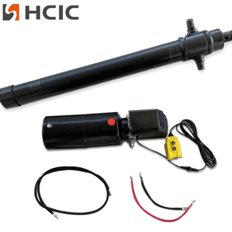 4TG-E90-1000 ট্রেলার হাইড্রোলিক সিলিন্ডার + কাস্টম পাওয়ার ইউনিট কম্বো
